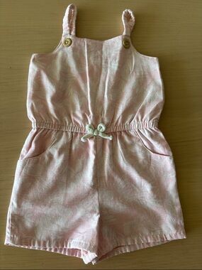 wonder nation Pink Tie-Dye Spaghetti Strap Romper